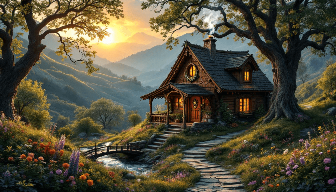 Stunning views of a tiny house cabin in a scenic location.