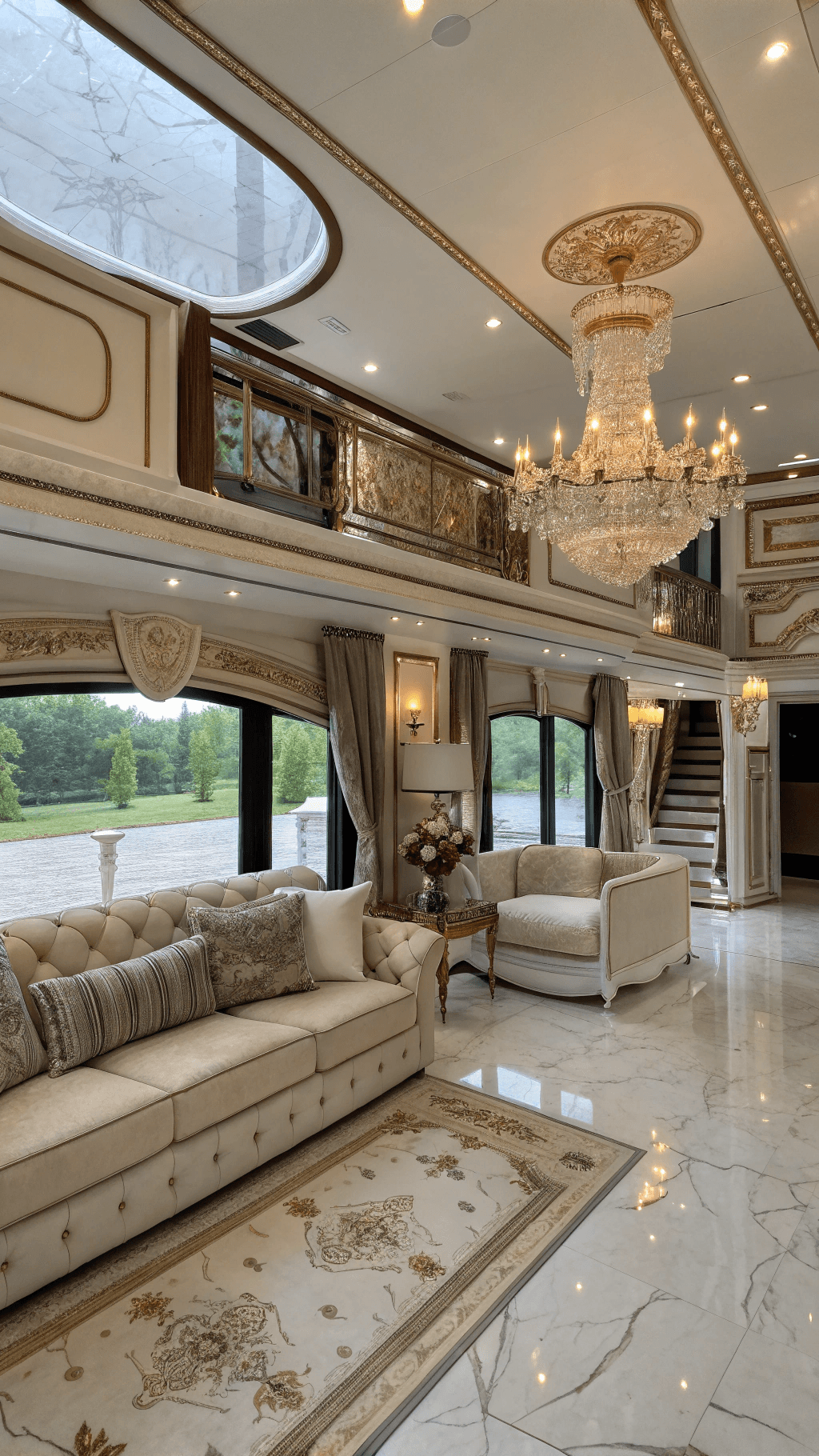 luxury interior of a mini mansion