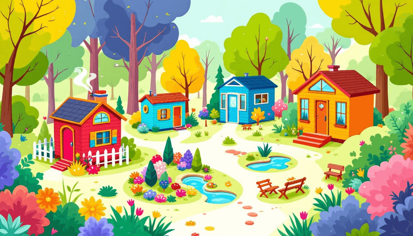 65c6950be23f4c7183a93eca979a872c Various popular tiny house park model designs displayed together