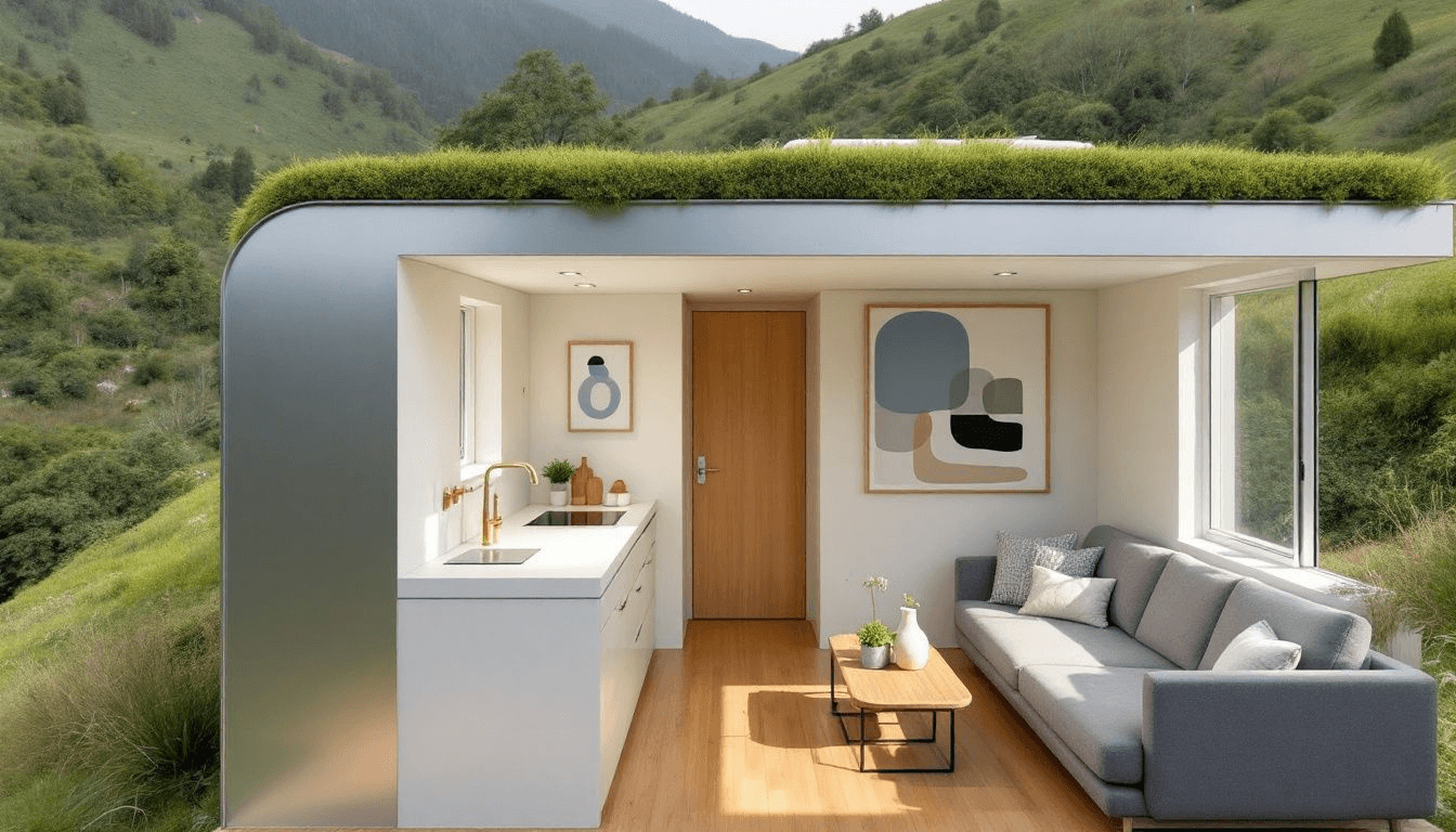 A cozy tiny home showcasing the freedom tiny homes concept.
