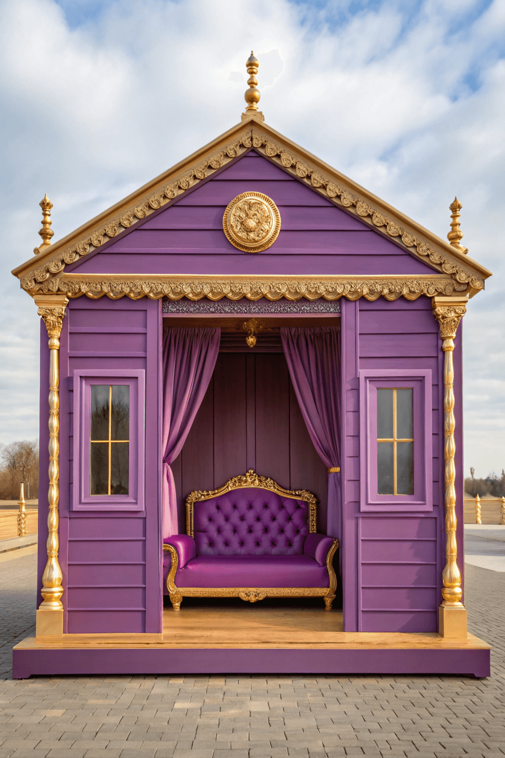A Purple Palace type tiny house