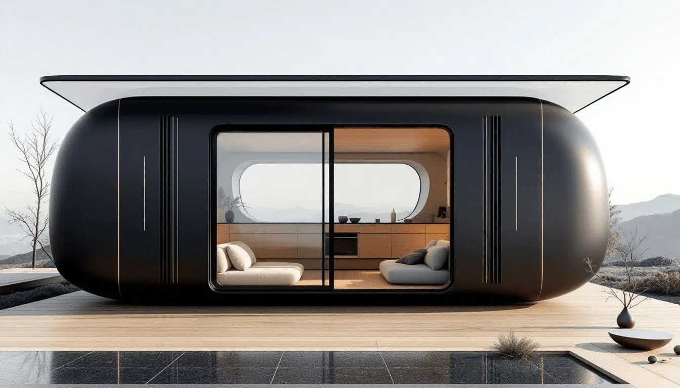 A cozy tiny house showcasing the minimalist lifestyle.