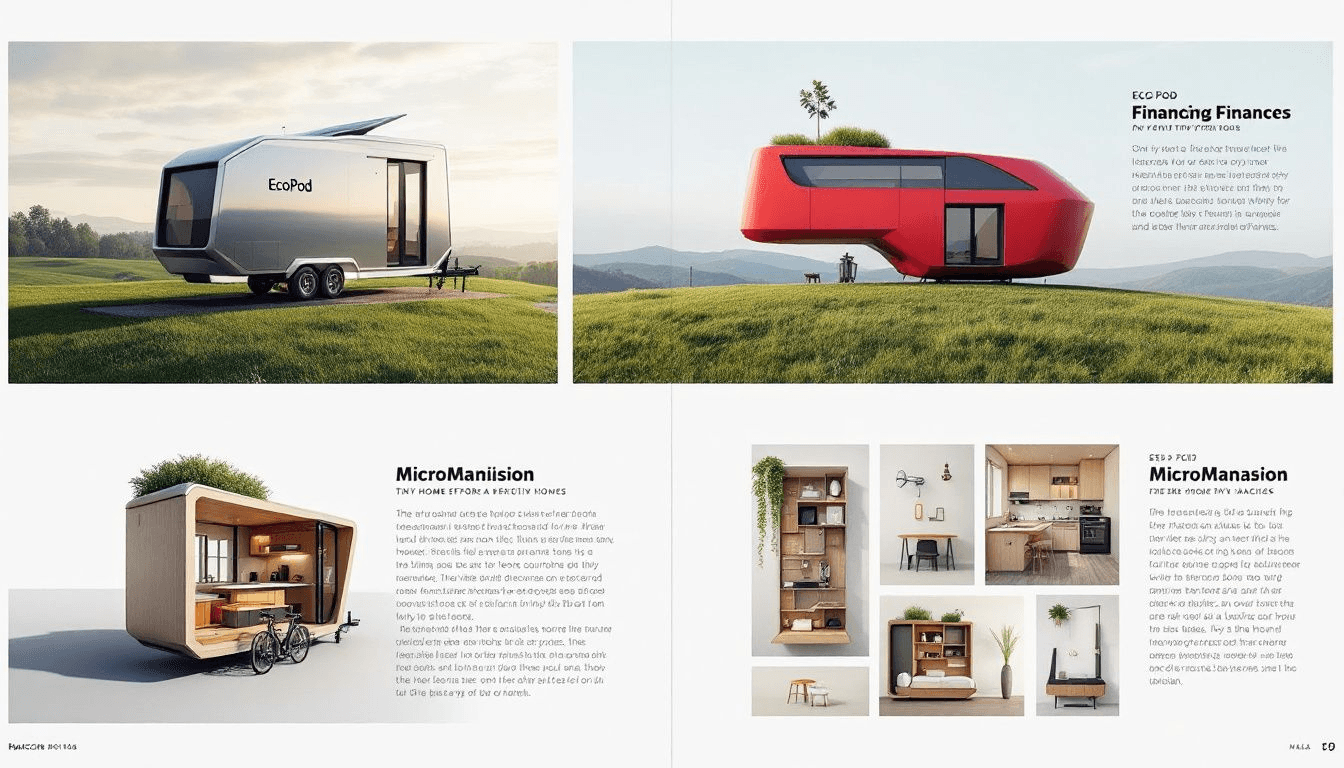 Various financing options for tiny homes.