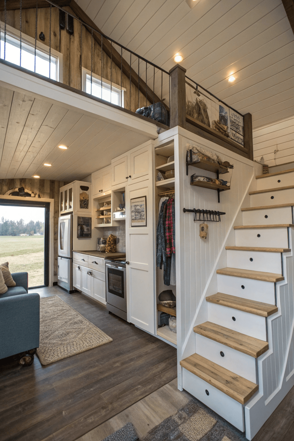 built-in shelving units to under-stair compartments