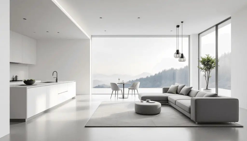 B5bb4f6221374d1887d445491765c1f9 A serene environment representing a minimalist lifestyle