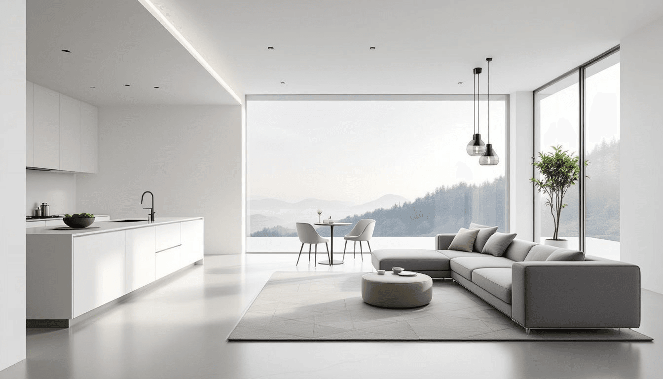 A serene environment representing a minimalist lifestyle.