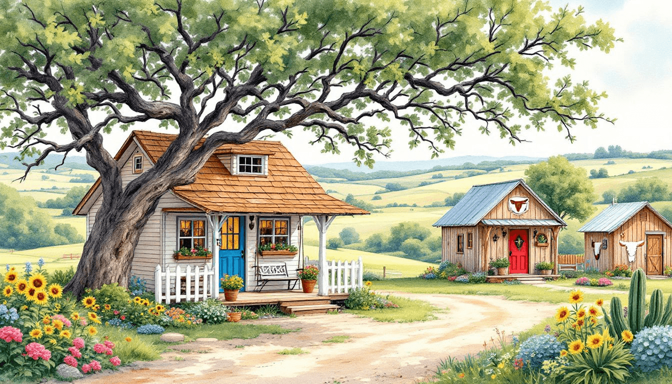 A selection of pre-built tiny homes available for sale in Texas, demonstrating variety and options.