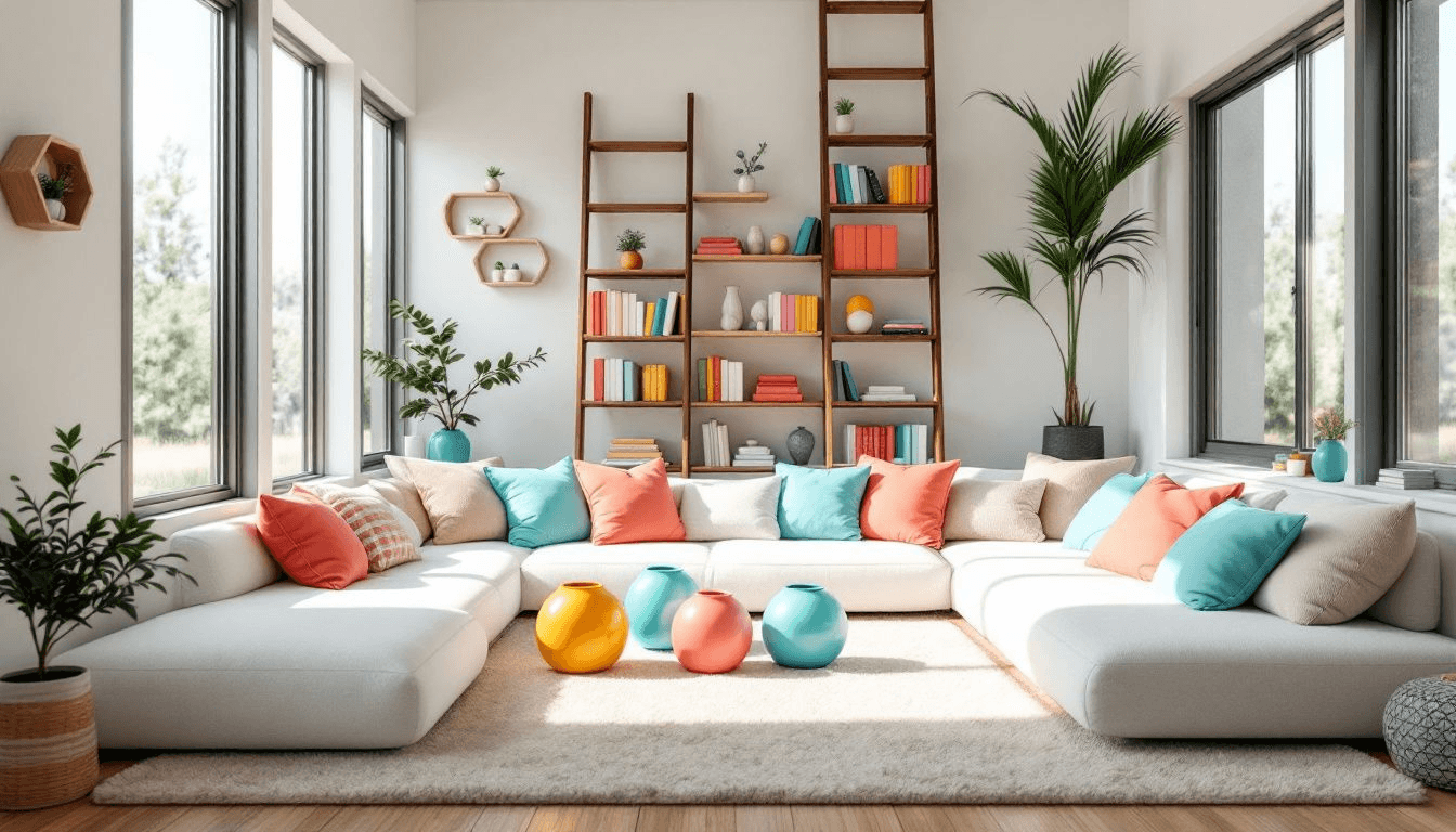 A modern minimalist tiny home interior showcasing open space and sleek design.