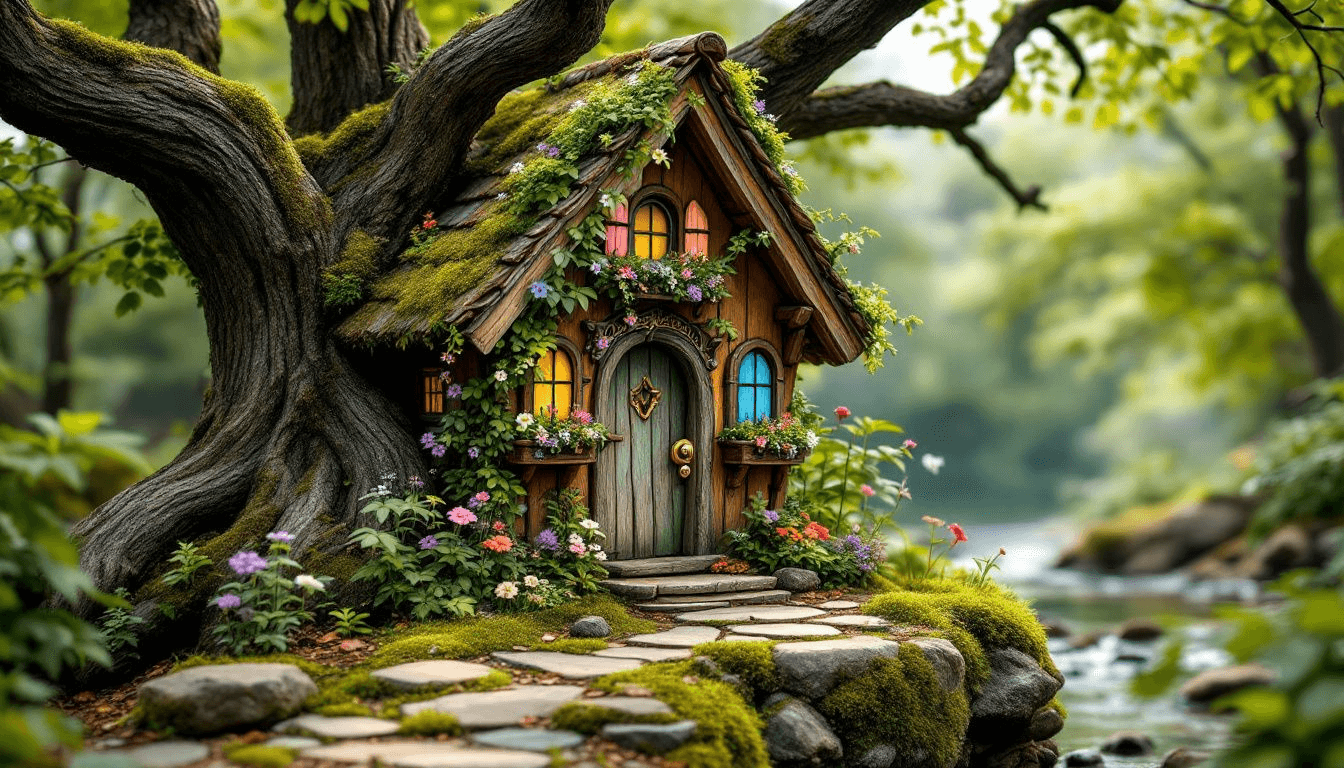 A cozy tiny house cabin surrounded by nature.