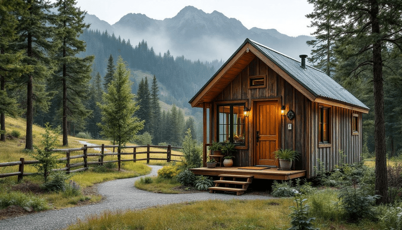 An affordable tiny home in Idaho, demonstrating cost-effective living solutions.