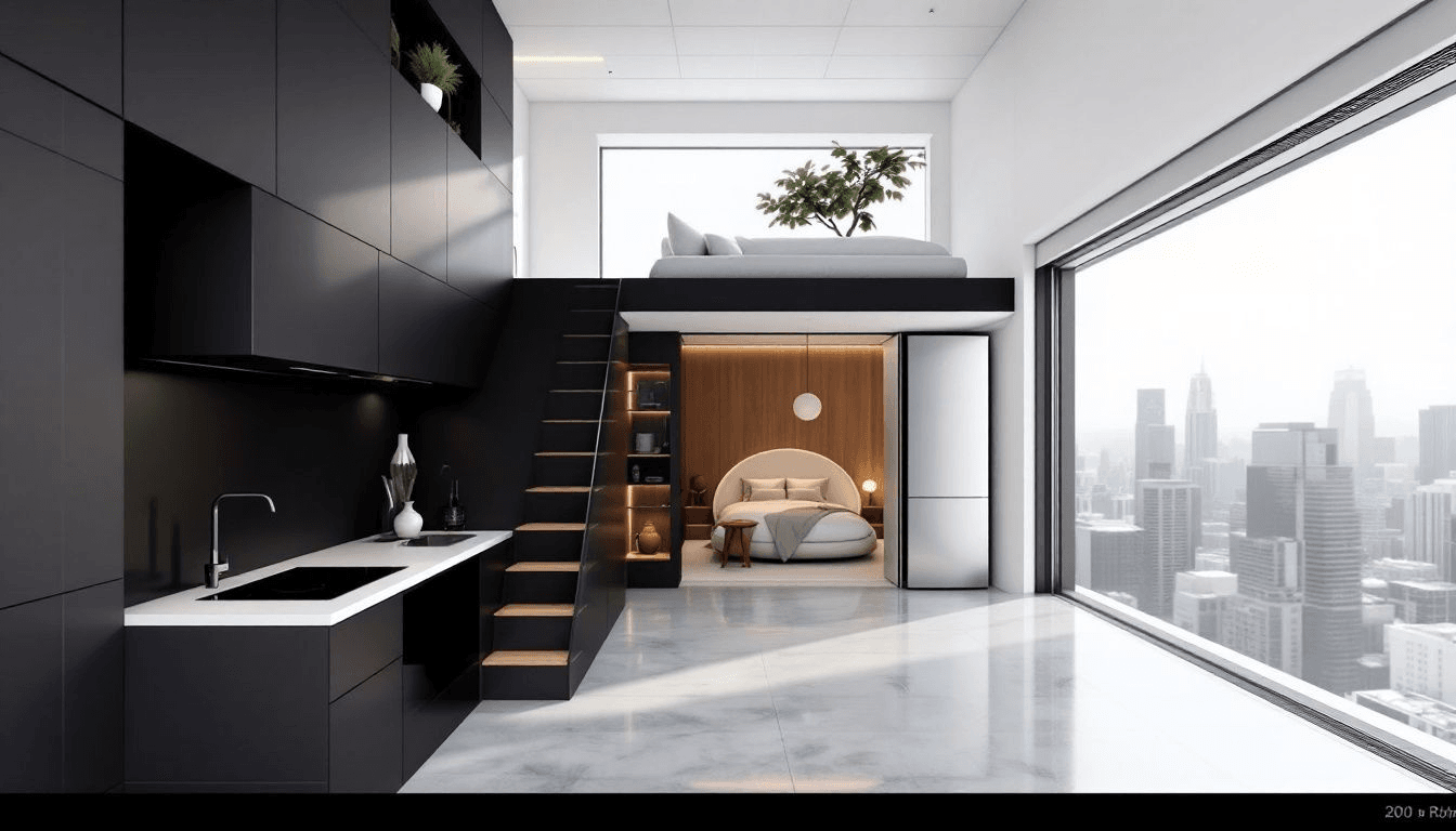 Innovative space utilization in a well-designed tiny home.