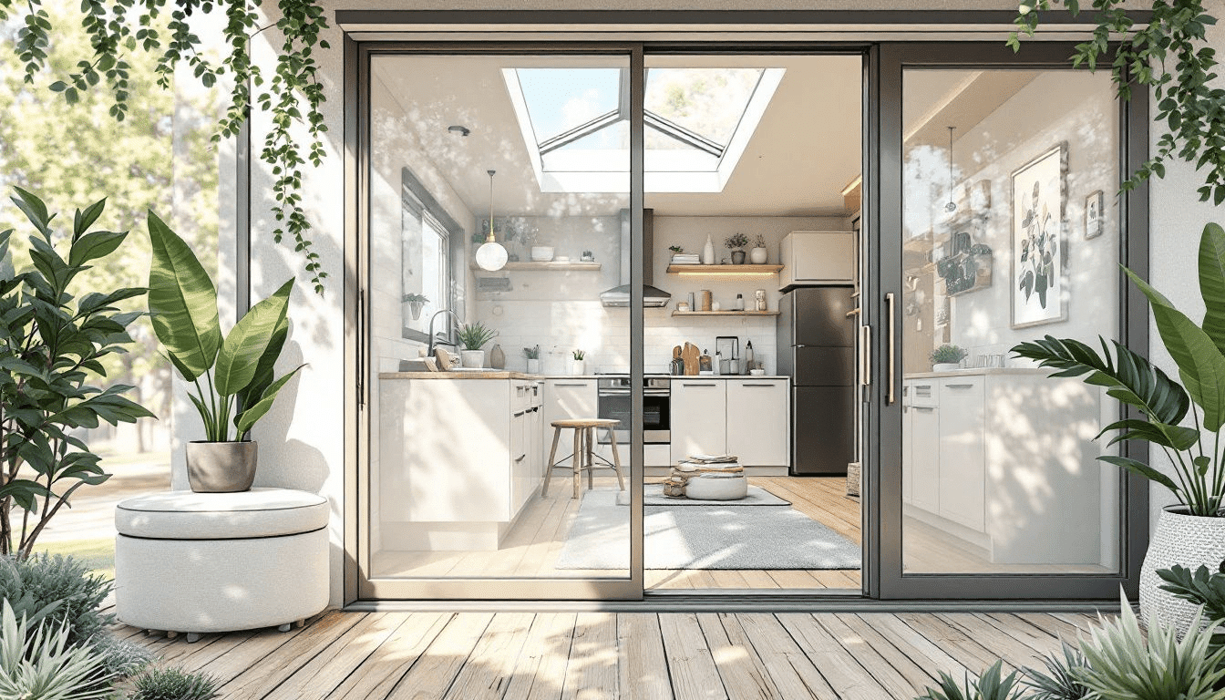 Key considerations for tiny house doors including style and functionality.