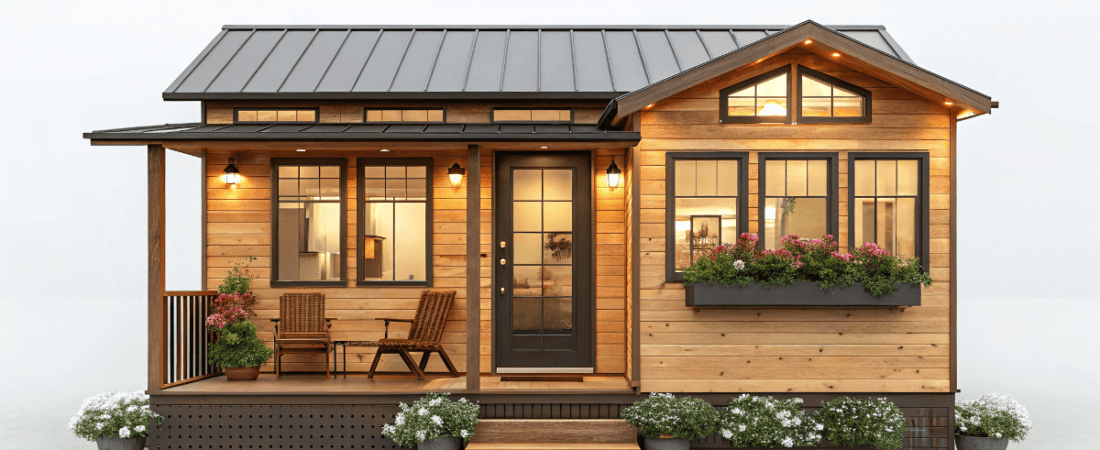image of custom tiny homes made out of wood