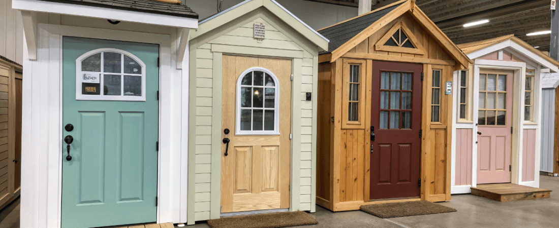 assortment of doors for tiny houses
