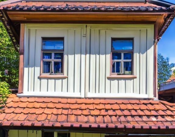 a single tiny house in daytime