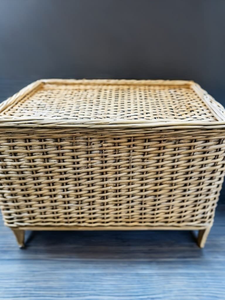Image A wicker storage basket