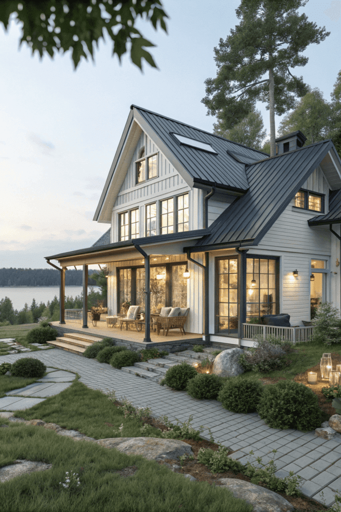 Moderncottagedesign A Modern Cottage design that perfectly blends modern aesthetics with traditional cottage charm