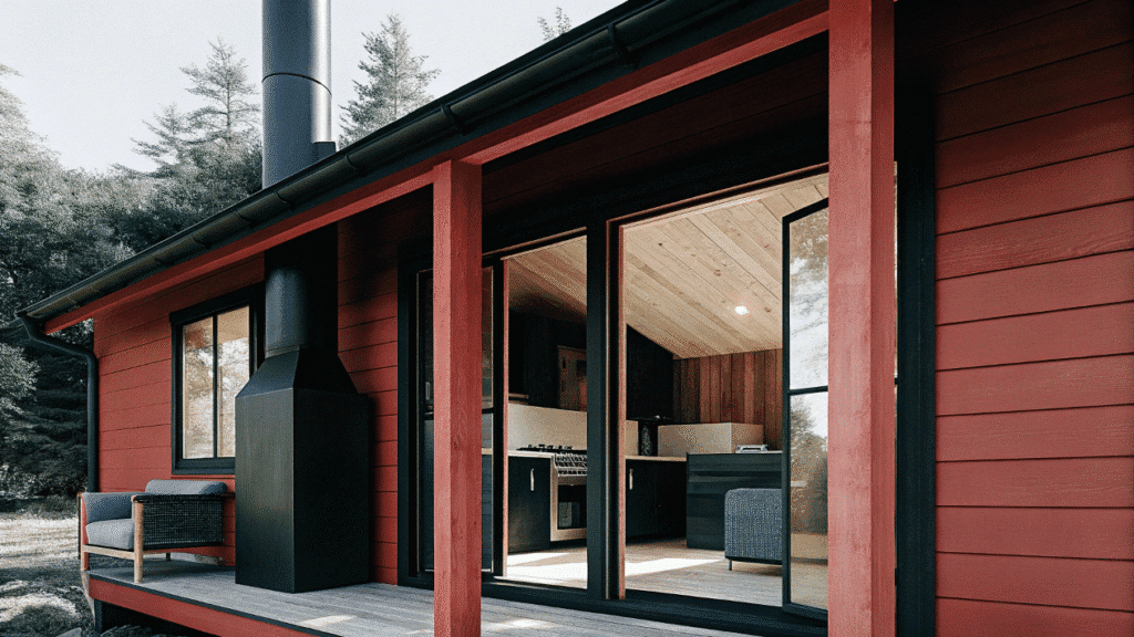 Rustic refinedtinycabin A rustic yet refined tiny cabin showcasing modern amenities