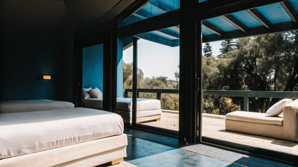Thesereneretreat A serene indoor of a home with beds