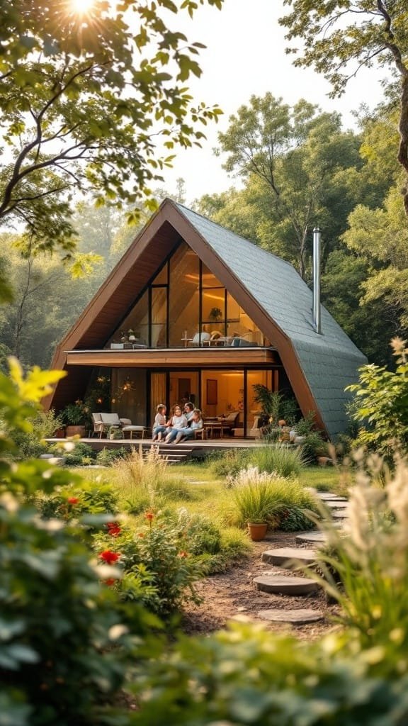 Health_benefits_of_living_in_eco_modular_homes_1 A happy family sitting together in a bright room with plants and large windows