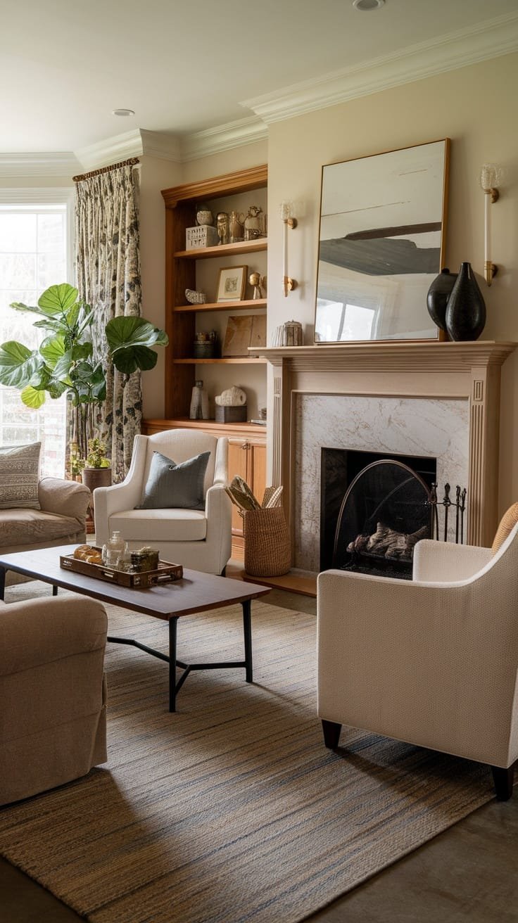 Relaxing_family_room Relaxing family room with natural light comfortable seating and a cozy atmosphere