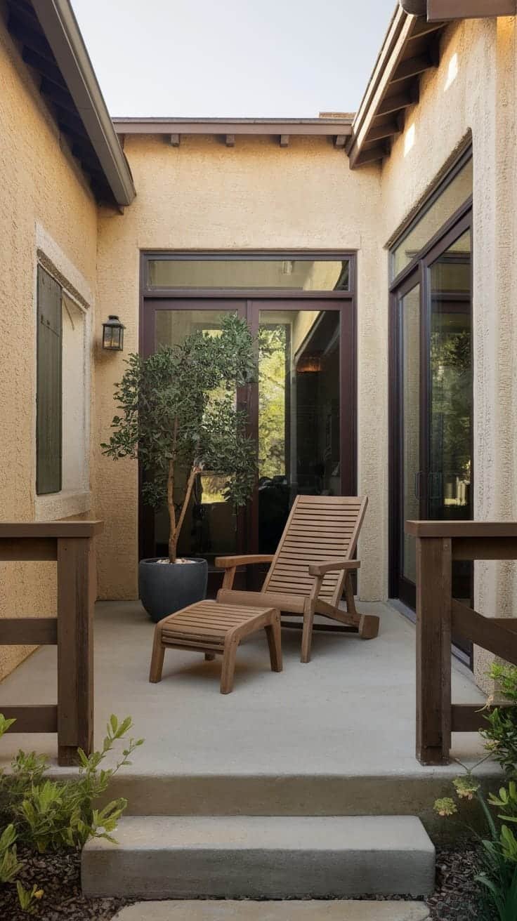 Utilizing_outdoor_spaces_wisely Cozy outdoor space with a chair and a plant
