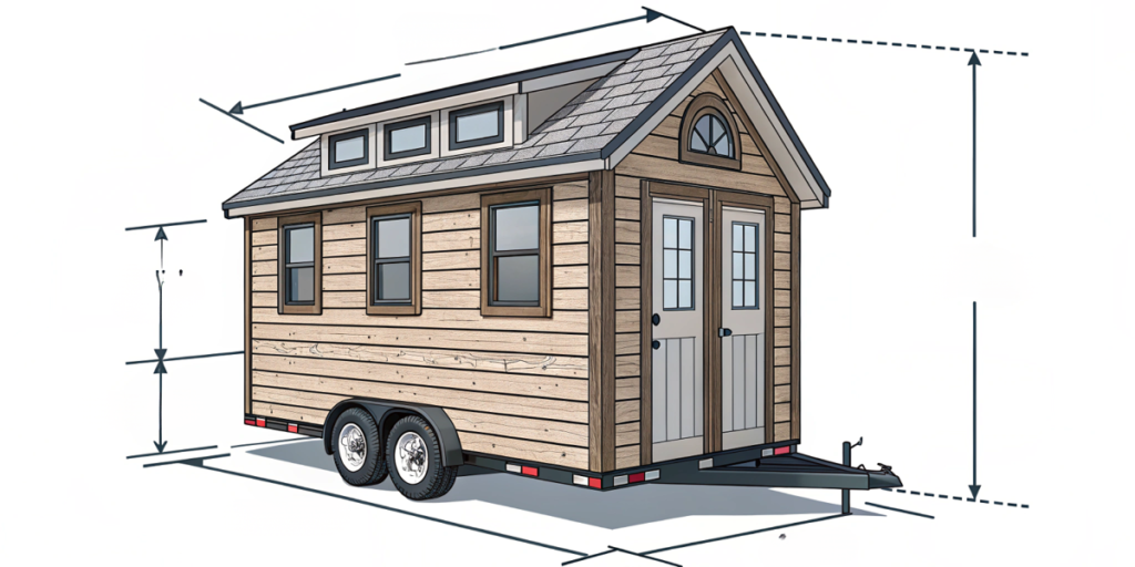 0a292571c3de46ce980daaab1b606af6 Diagram of maximum height regulations for tiny houses in the USA