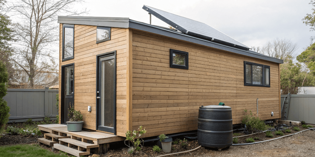 1cf97a3e831f4edcba5d559c7a1a1527 Eco friendly features in a modern tiny house emphasizing sustainability