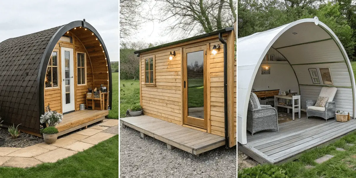 Granny pods, each with unique designs and features, illustrating real-life applications.