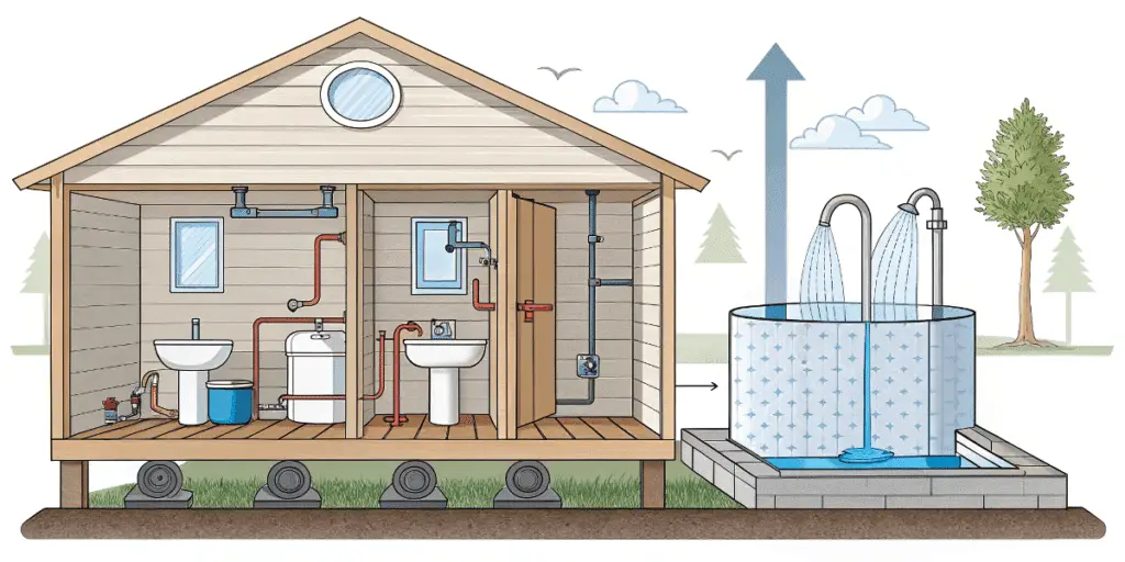 593be805182149afbdbe32d528ff22c4 A detailed diagram illustrating a greywater system in action