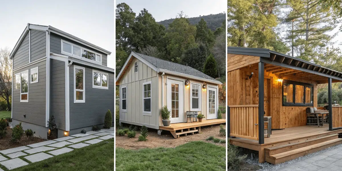 7e1dd172b4d14170929165fda7ba553a A collage of accessory dwelling units like granny pods and in law suites showcasing the variety of ADUs