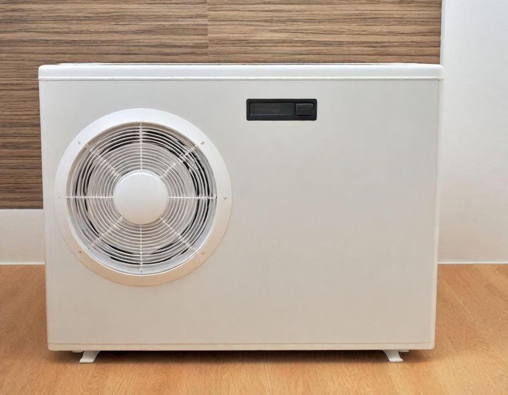 Heat pumps White Heat Pump indoors in a house