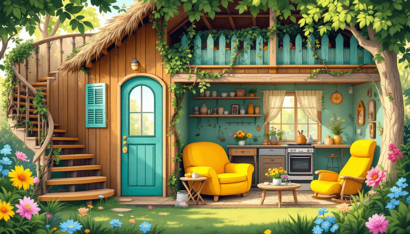 E704c72e34f8417d84f69cb6fb66e8e2 A rustic tiny home designed for outdoor enthusiasts