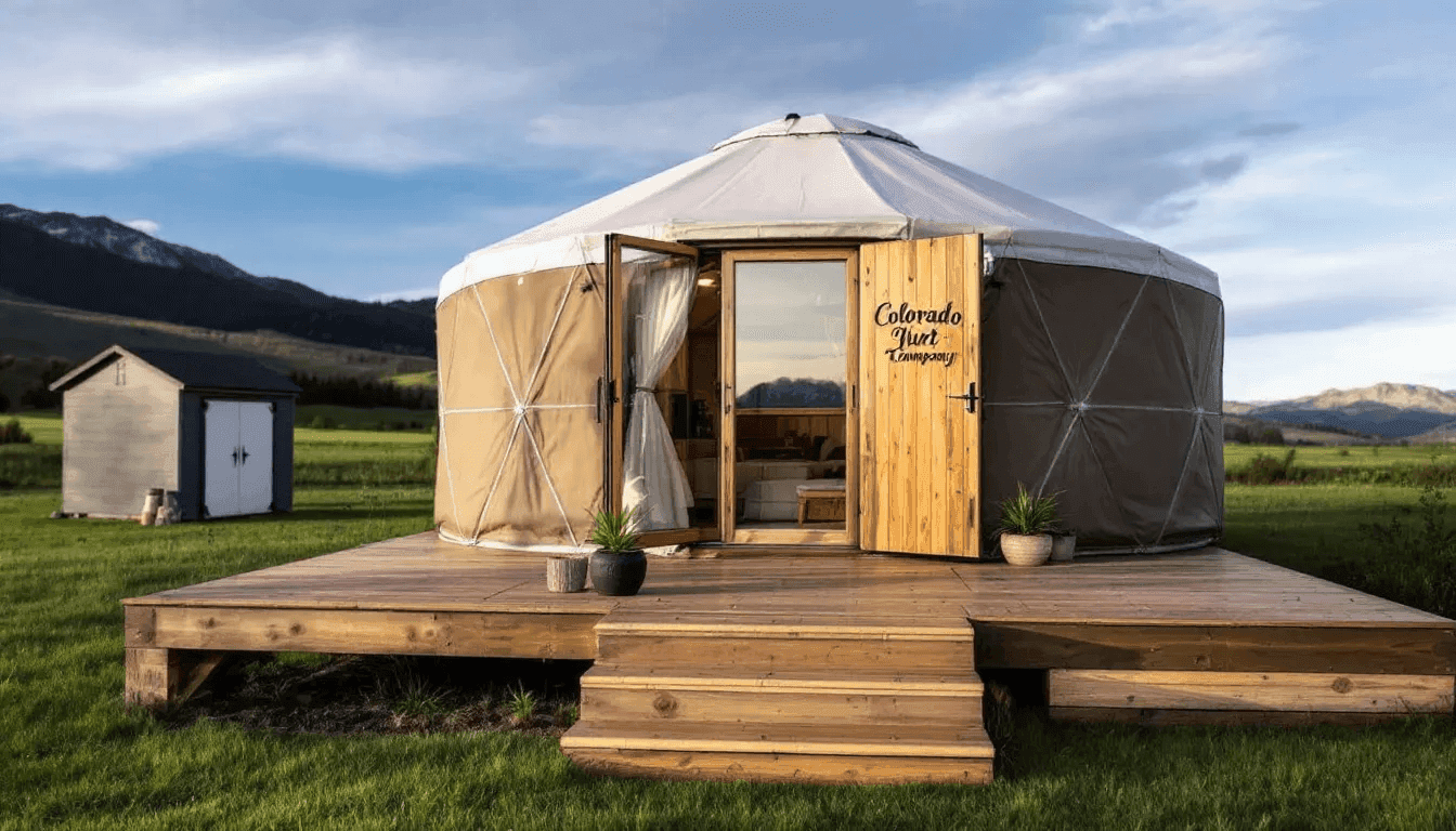 D9c00fcb5e76470ea7d85bc6af881aab Colorado Yurt Company showcases a range of eco yurts featuring both classic and modern styles with options for sustainable upgrades like bamboo flooring and hemp insulation The yurts are designed for comfortable living with custom deck designs and convenient luggage storage for guests