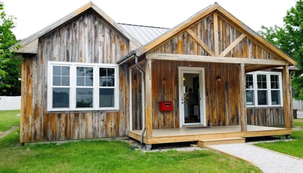 Comparing amish vs traditional construction An Amish built home showcases traditional styling with a rustic charm featuring a sturdy metal roof and custom cabinetry while incorporating modern amenities like indoor plumbing and energy efficient appliances The move in ready home is designed to accommodate homeowners looking for a comfortable living space within an Amish community reflecting quality craftsmanship and low maintenance