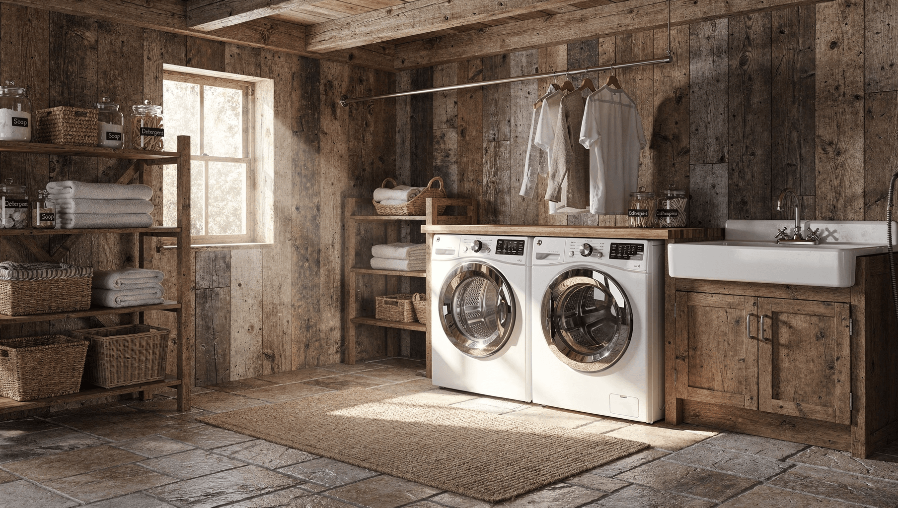25 Rustic Laundry Room Ideas for a Cozy, Stylish Space
