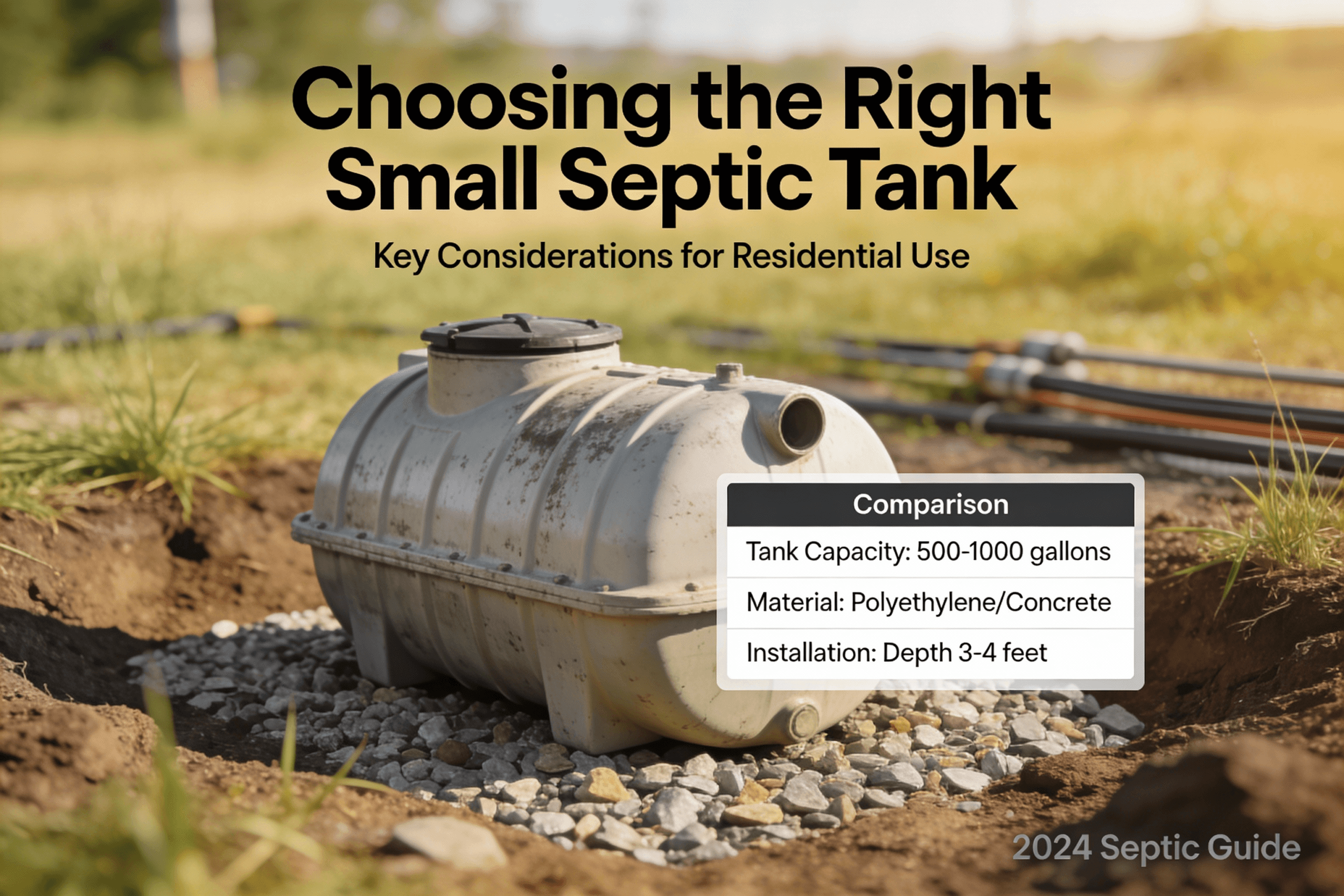 Essential Guide to Choosing the Right Small Septic Tank for Your Needs