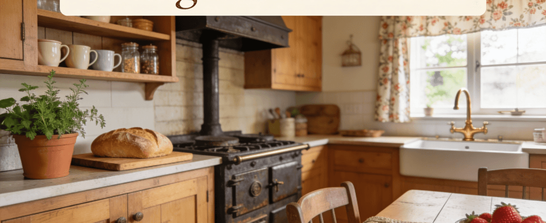 A cozy cottage kitchen