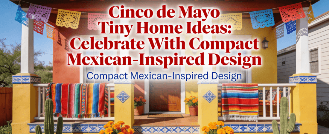 Cinco de Mayo Tiny Home decorated in yellow