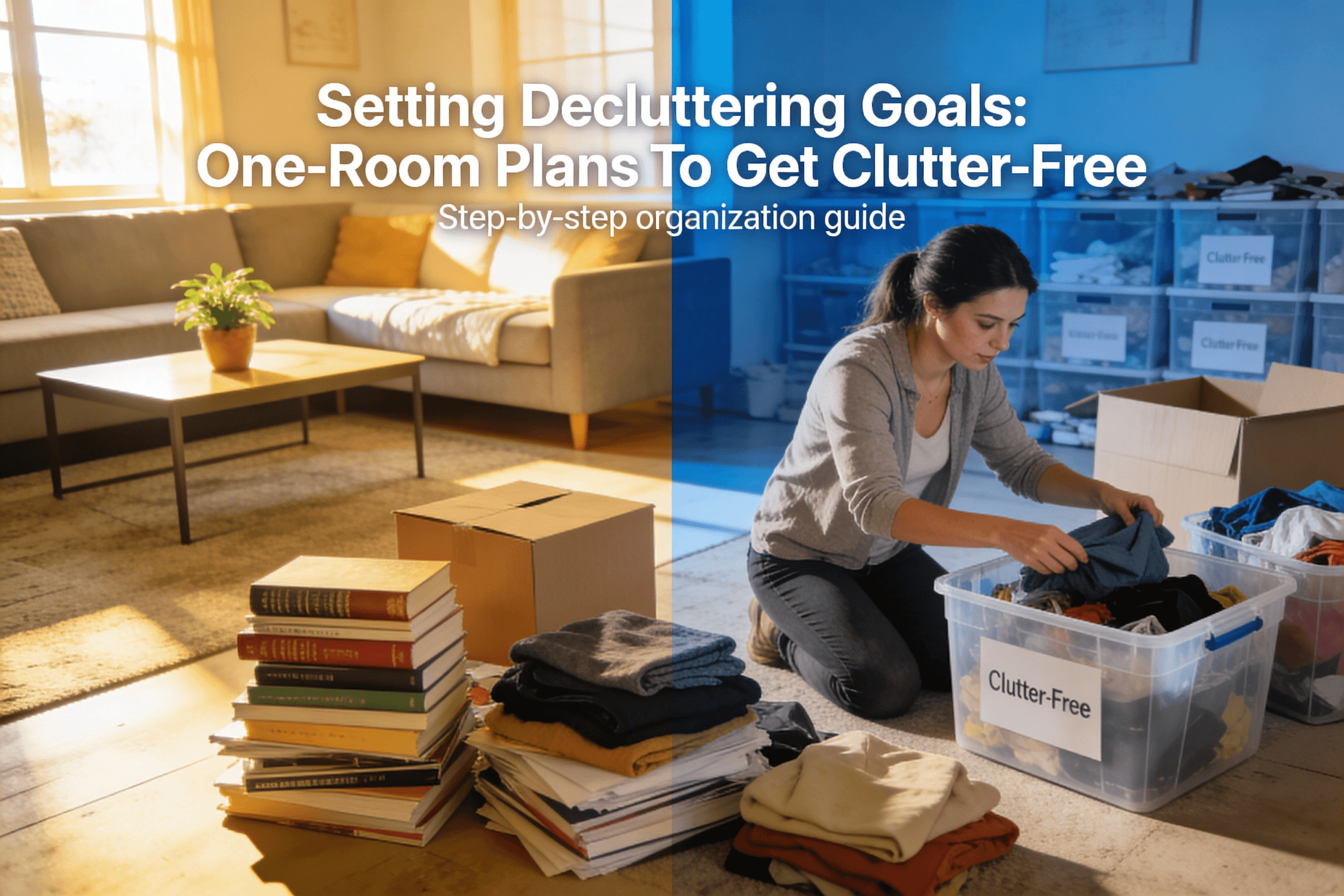 Setting Decluttering Goals: One-Room Plans To Get Clutter-Free