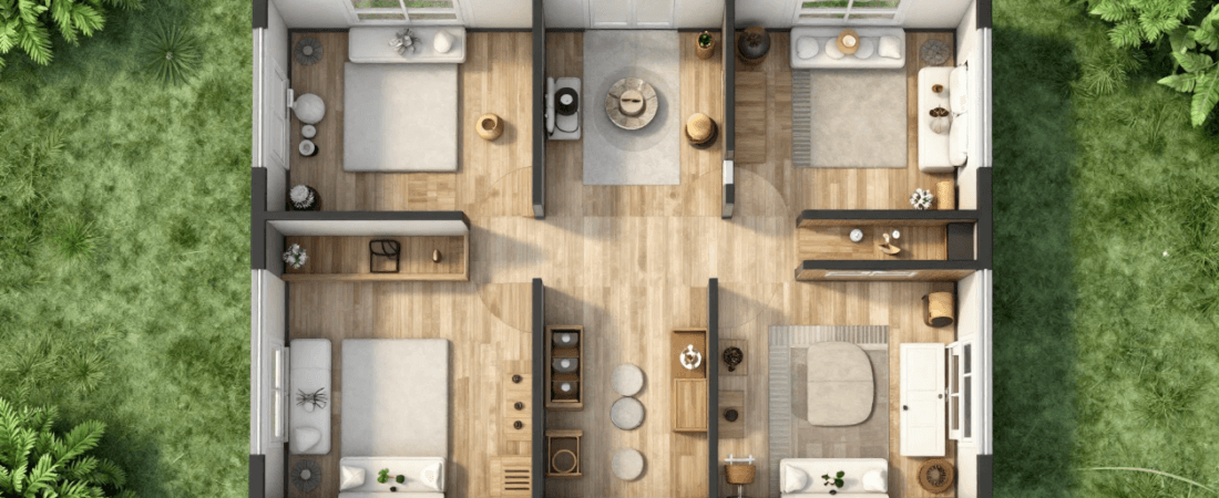 A top down house plan