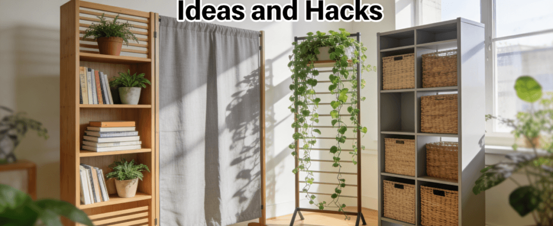 A room with IKEA dividers