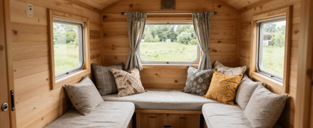 An interior of a grann pod