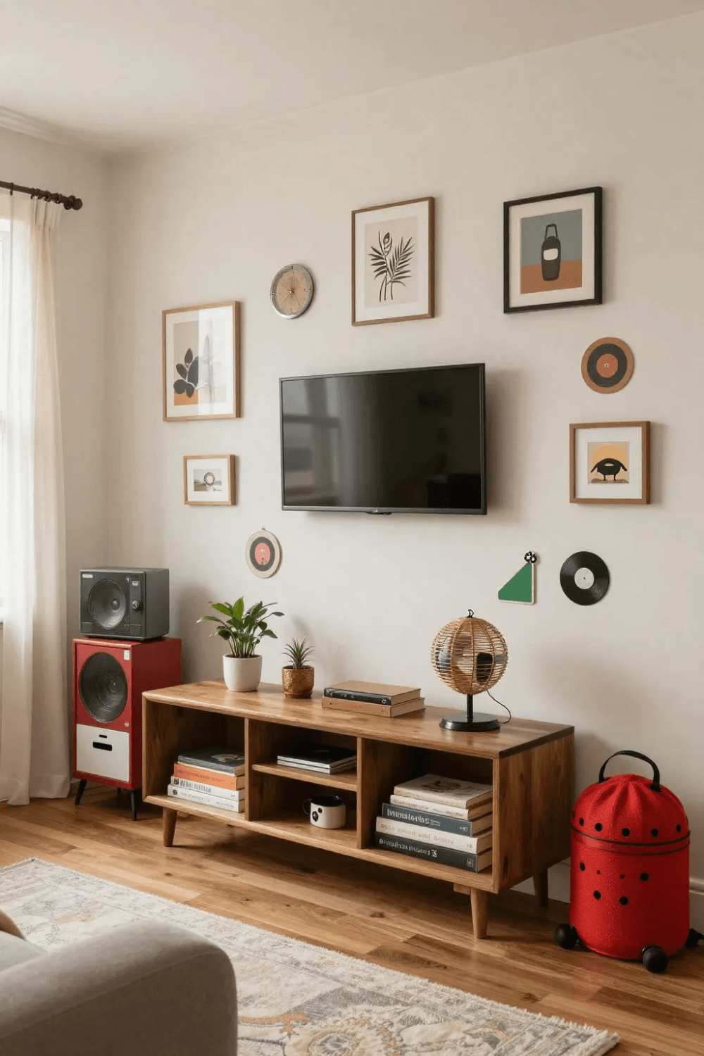 A living room with Playful Elements