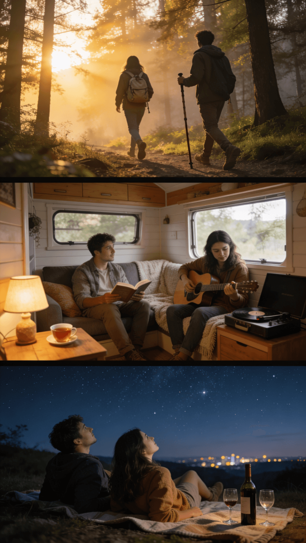 A couple on a Romantic Getaway