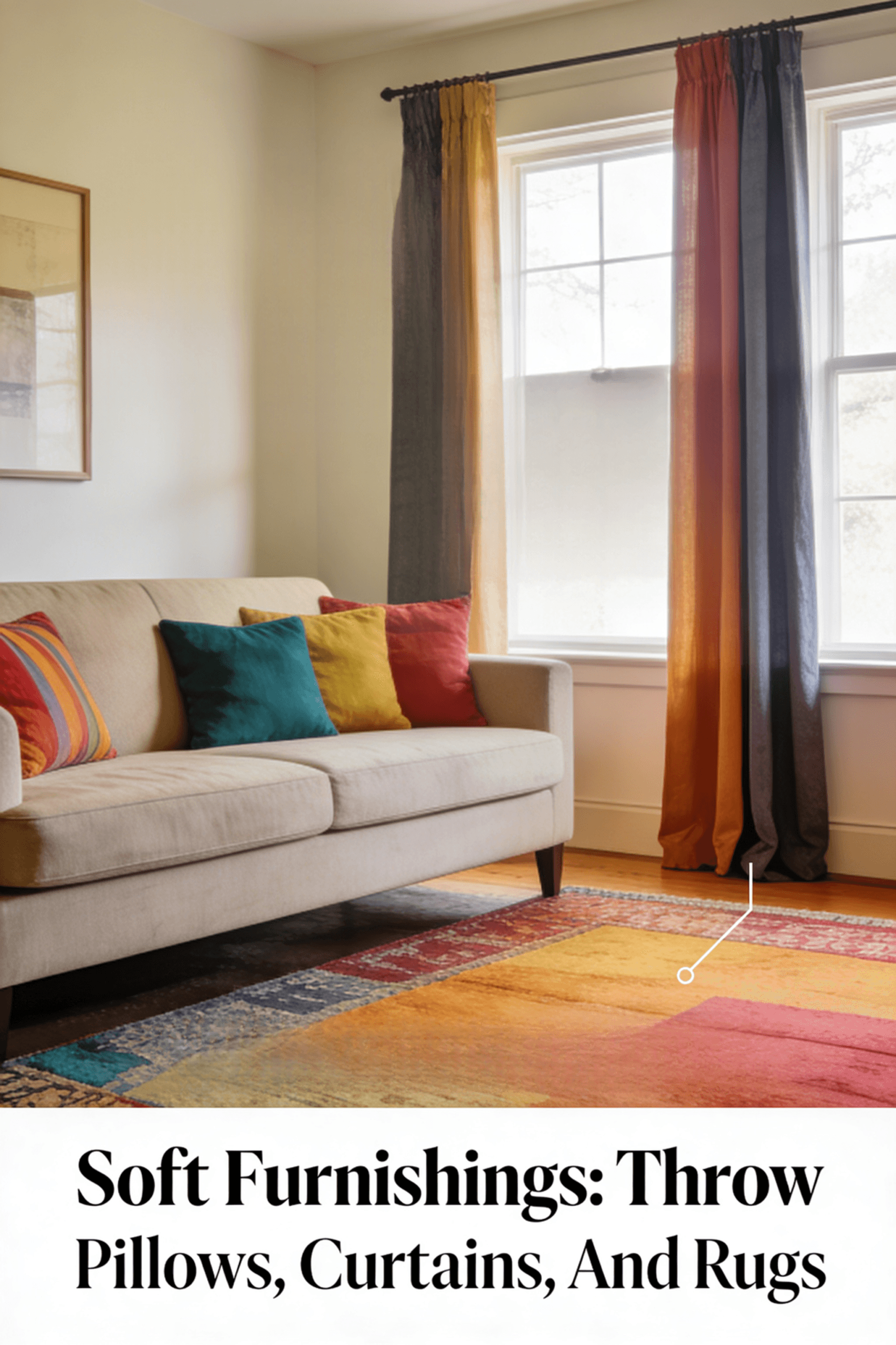 An image of a cozy room with a sofa