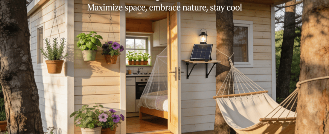 A small tiny home with items