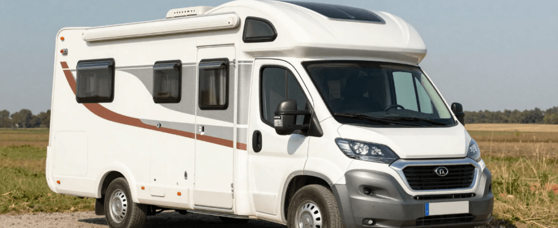 White motorhome A cozy white motorhome