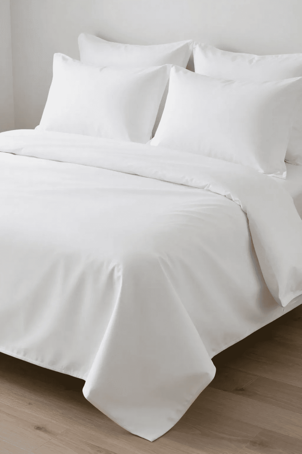 White slipcovers and duvet