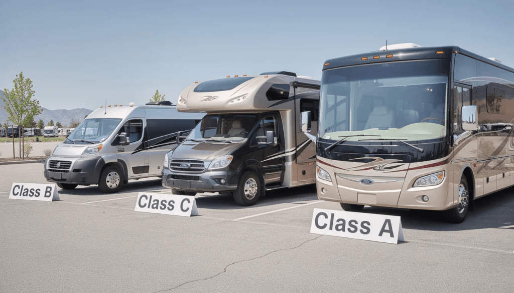 Image The image showcases various types of motorhomes highlighting their unique features and amenities perfect for camping adventures at rv parks national and state parks or even glamping tents Whether planning a road trip with family and friends or exploring top spots in the country these motorhomes offer a unique experience for travelers seeking comfort and connection with nature